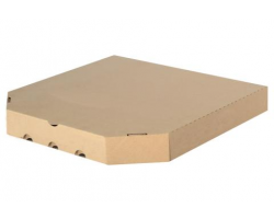 Коробка для пиццы 300*300*35. Бурая без печати